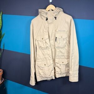 Armani Exchange Khaki Utility Military Jacket
